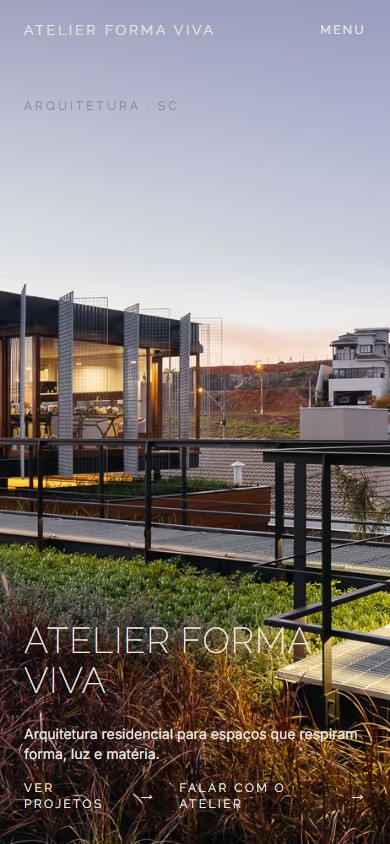 Atelier Forma Viva — tela 2 do site