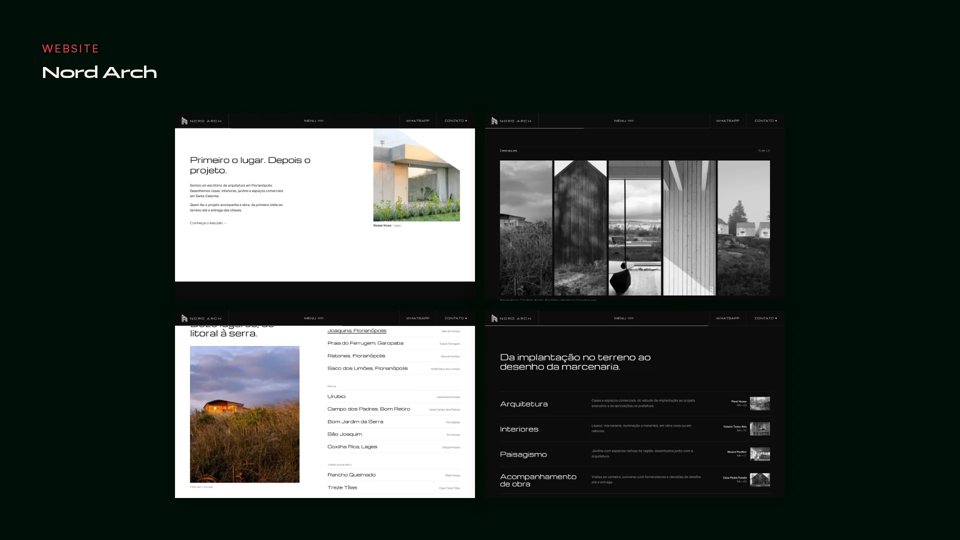 Nord Arch — tela 3 do site