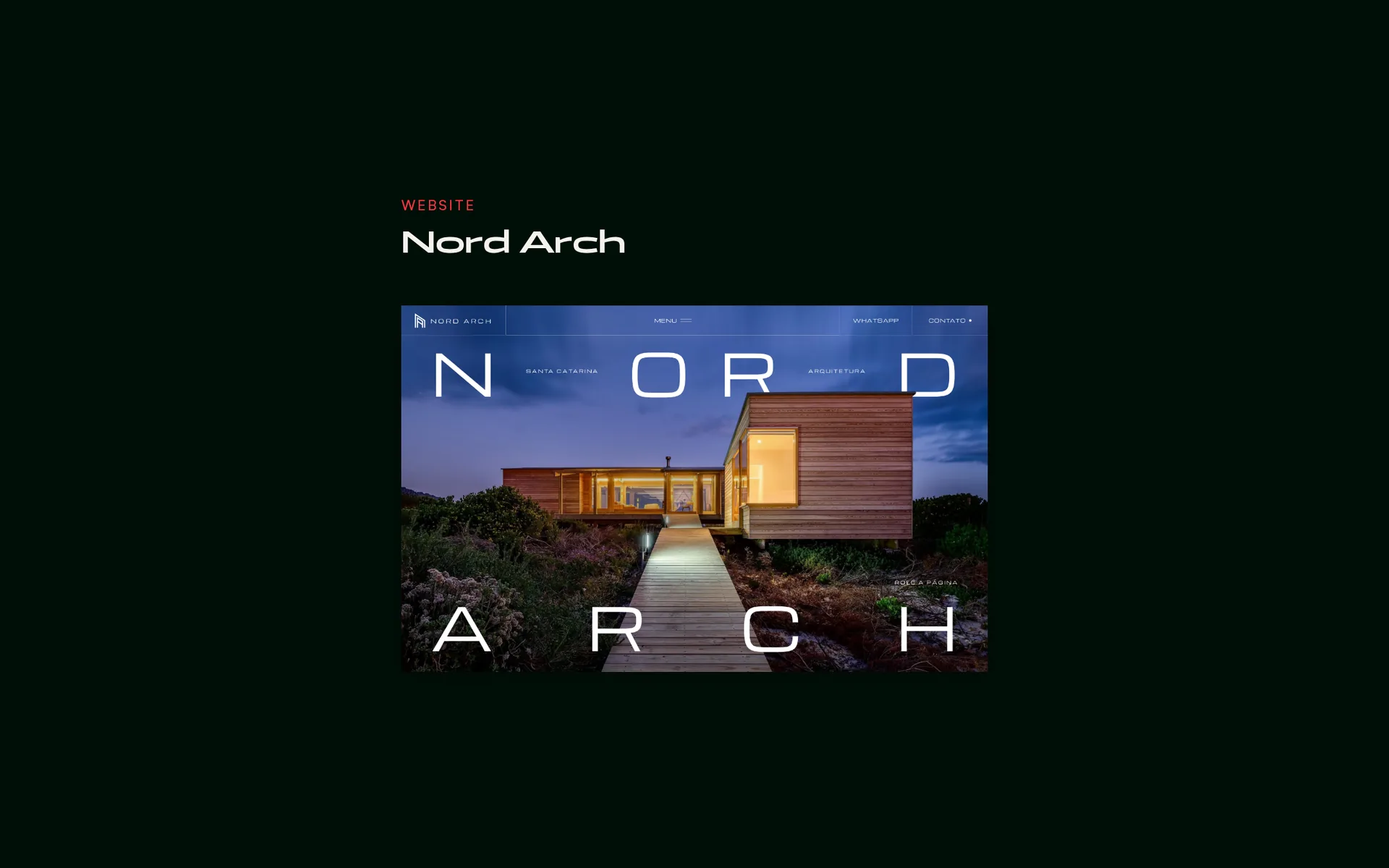 Nord Arch — tela 5 do site