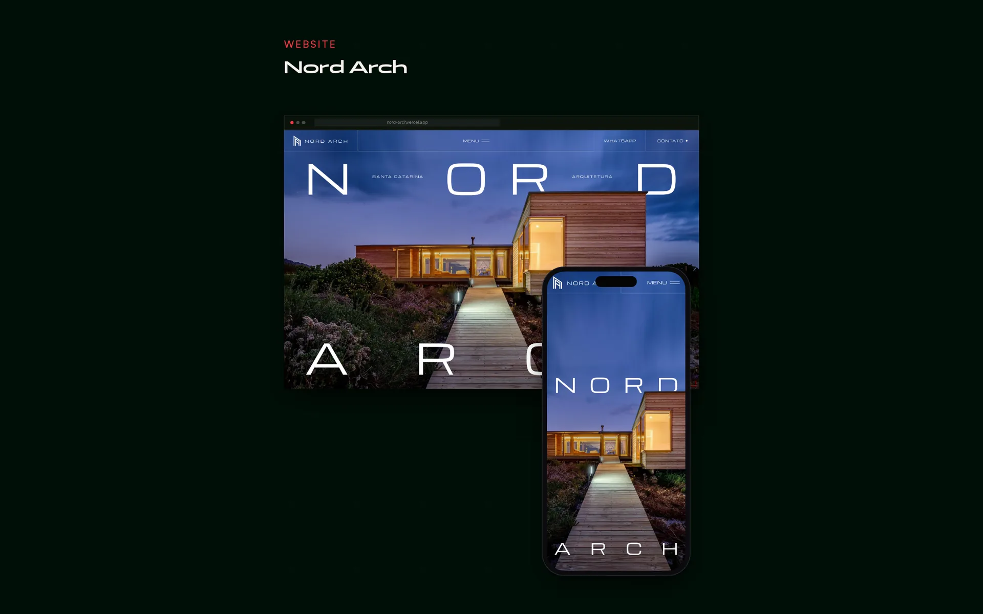 Nord Arch — tela 7 do site