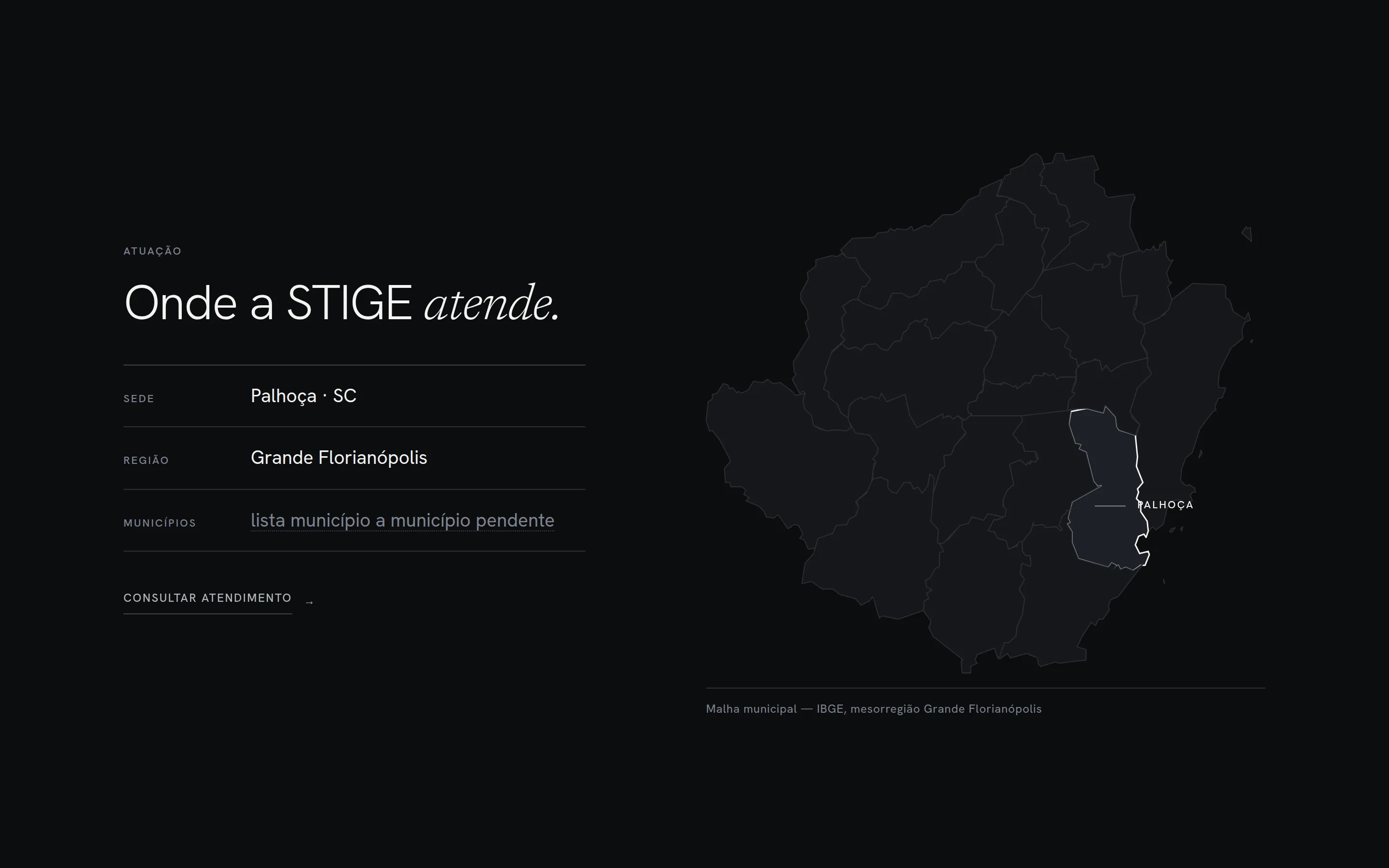 Stige — tela 6 do site